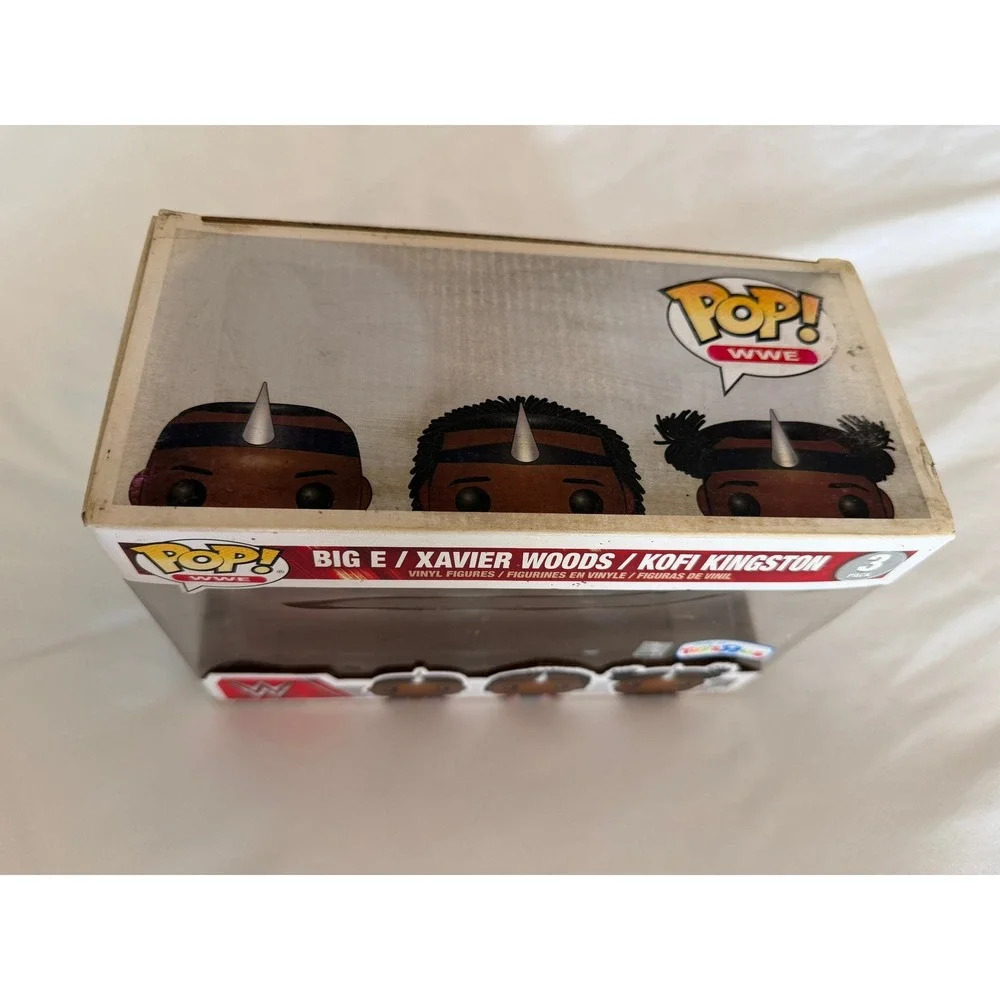 Funko Pop WWE The New Day 3 Pack Big E Xavier Woods Kofi Kingston Toys R Us Excl